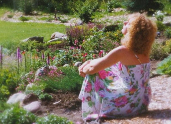 Judy in Garden